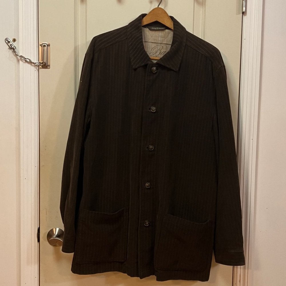 Tommy Bahama Mens XL 55% Silk/45% Cotton Corduroy Jacket. Brown.